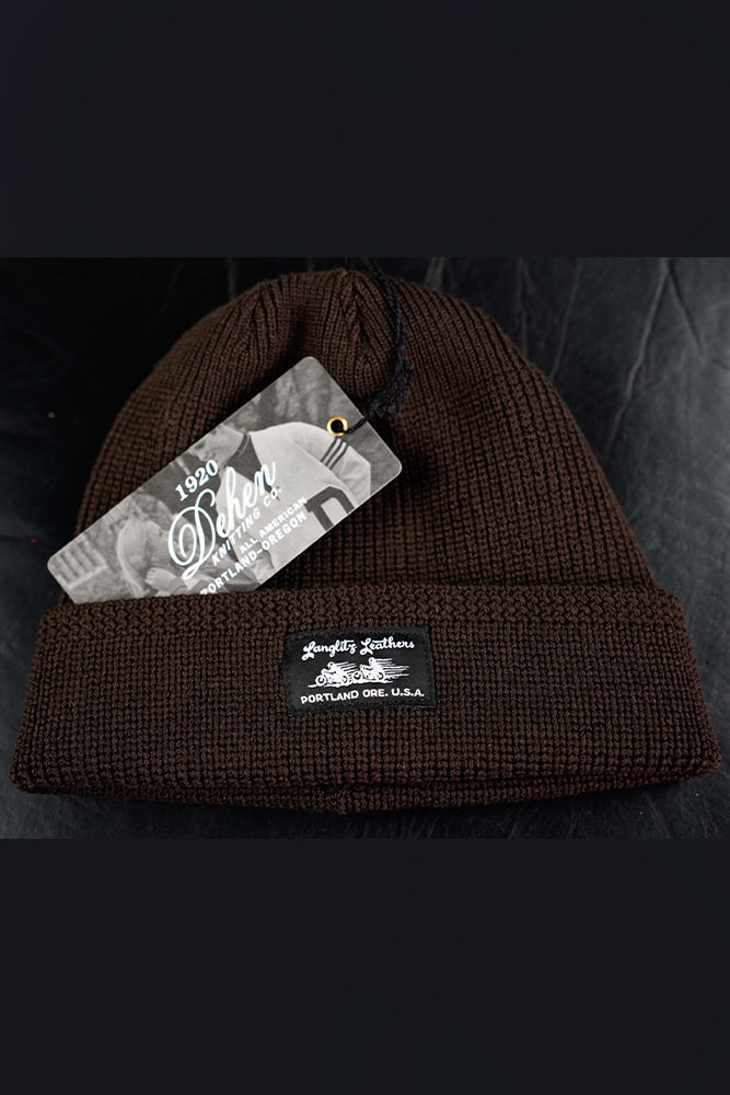 brown Dehen wool cap