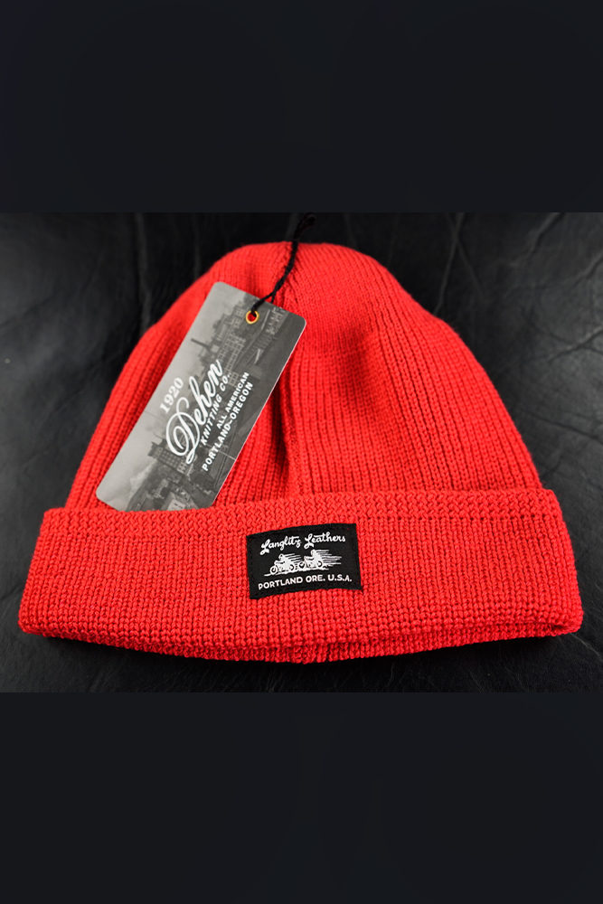 red Dehen wool cap